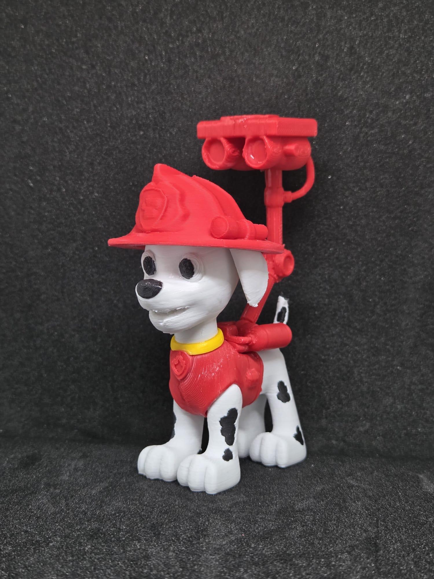Paw Patrol Marshall ve Zuma Figür Seti - Çok Renkli 3D Tasarım